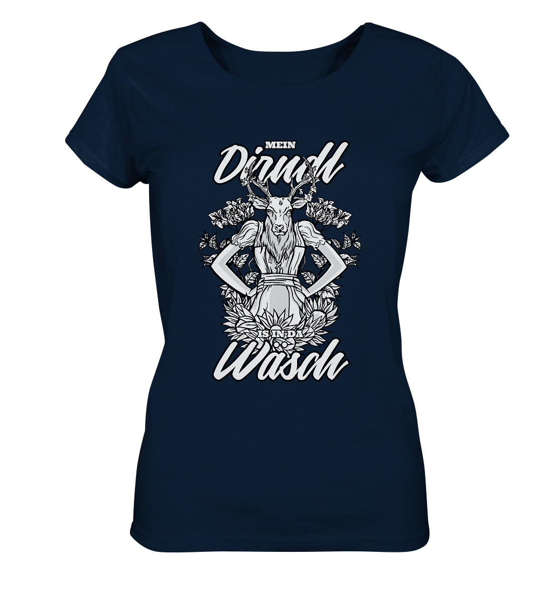 Mei Dirndl is in da Wäsch - Ladies Organic Shirt