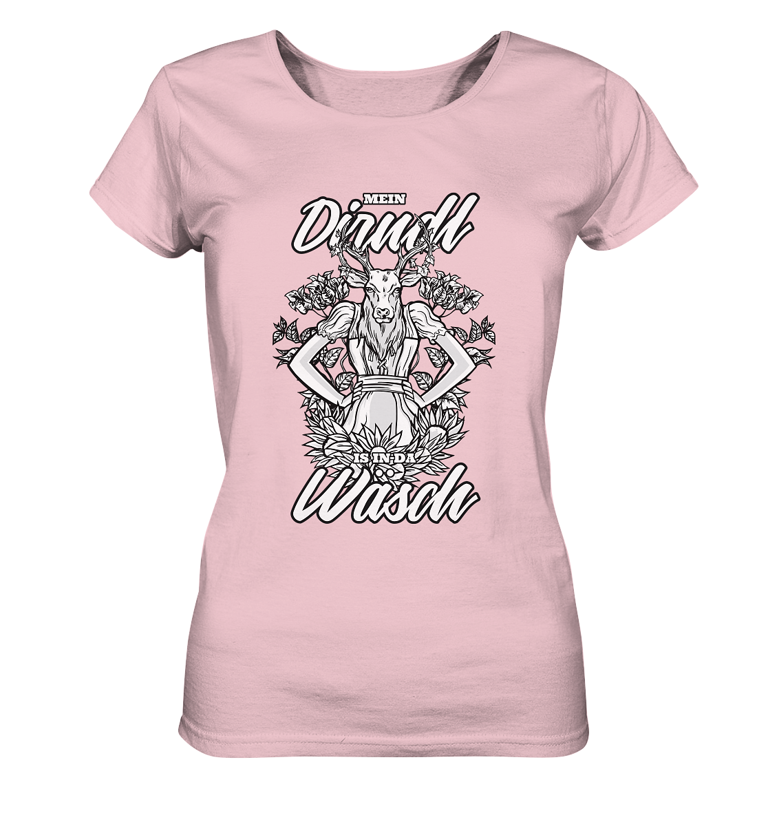 Mei Dirndl is in da Wäsch - Ladies Organic Shirt