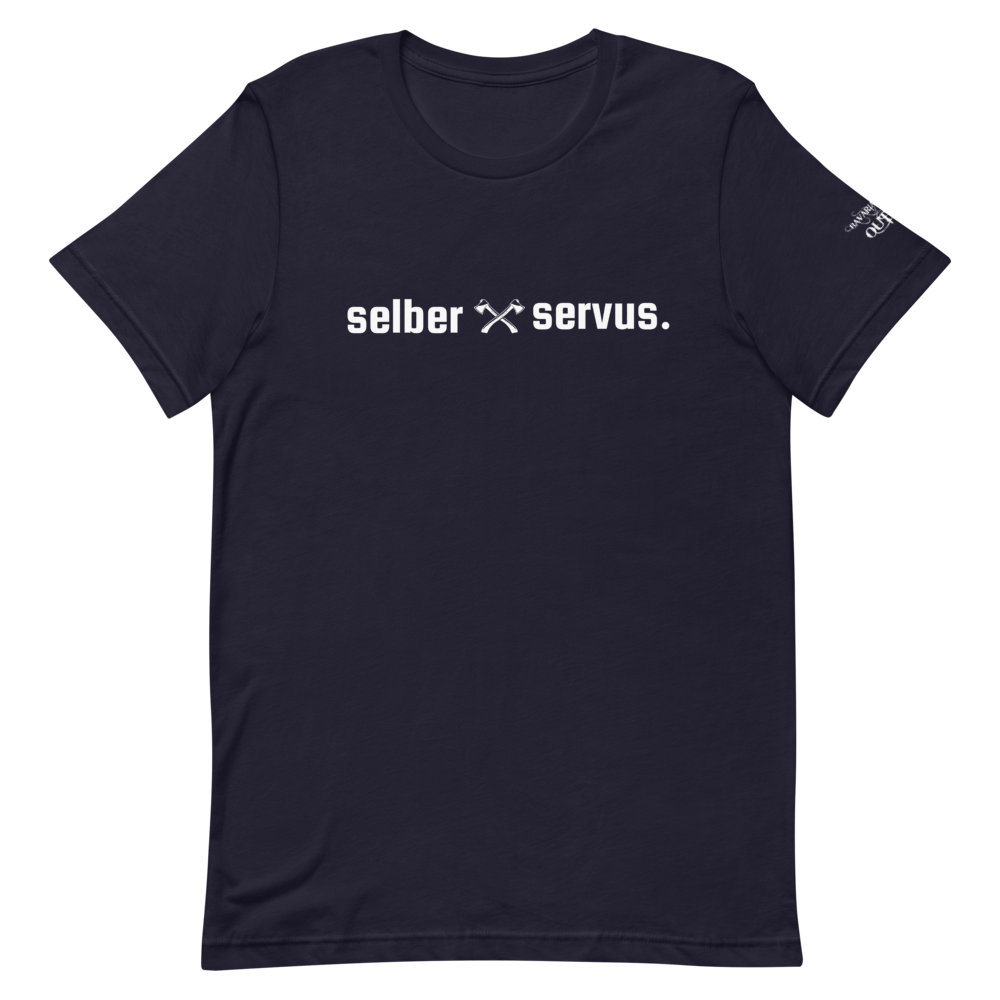 -selber servus- Kurzärmeliges Unisex-T-Shirt