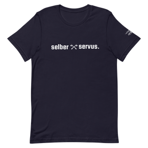 -selber servus- Kurzärmeliges Unisex-T-Shirt