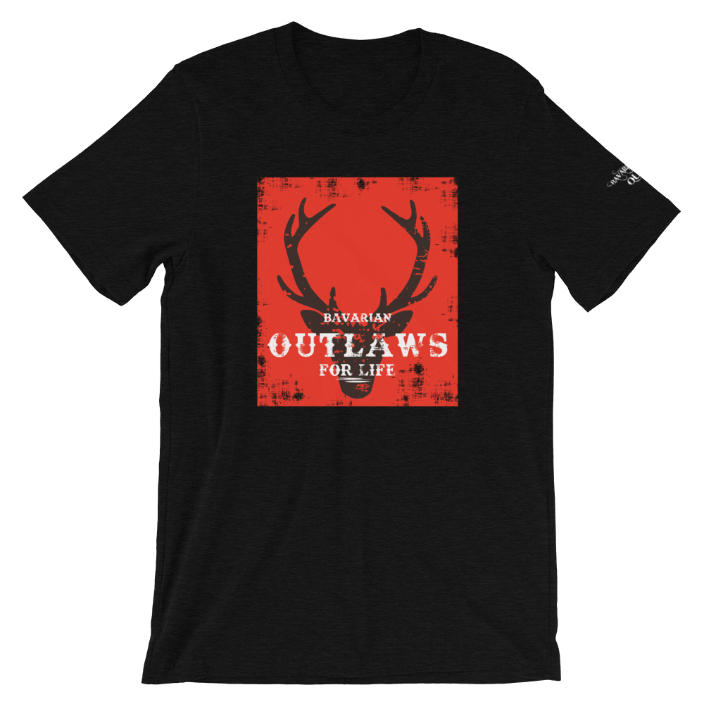 -BAVARIAN OUTLAWS FOR LIVE- Kurzärmeliges Unisex-T-Shirt