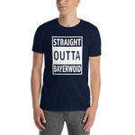 -STRAIGHT OUTTA BAYERWOID- Kurzarm-Unisex-T-Shirt