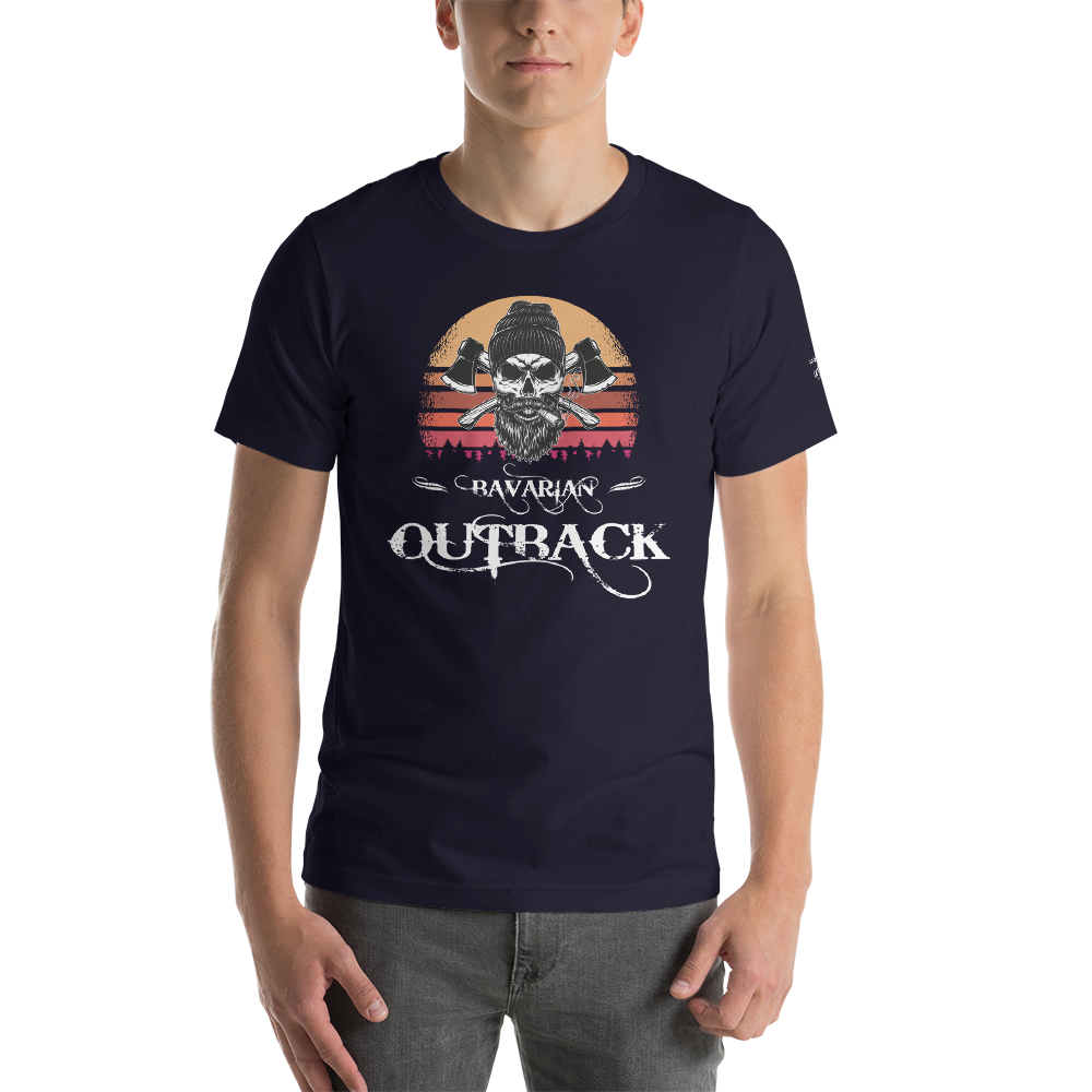 -BAVARIAN OUTBACK- Kurzärmeliges Unisex-T-Shirt