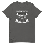 -WHAT HAPPENS IM WOID....-Kurzärmeliges Unisex-T-Shirt