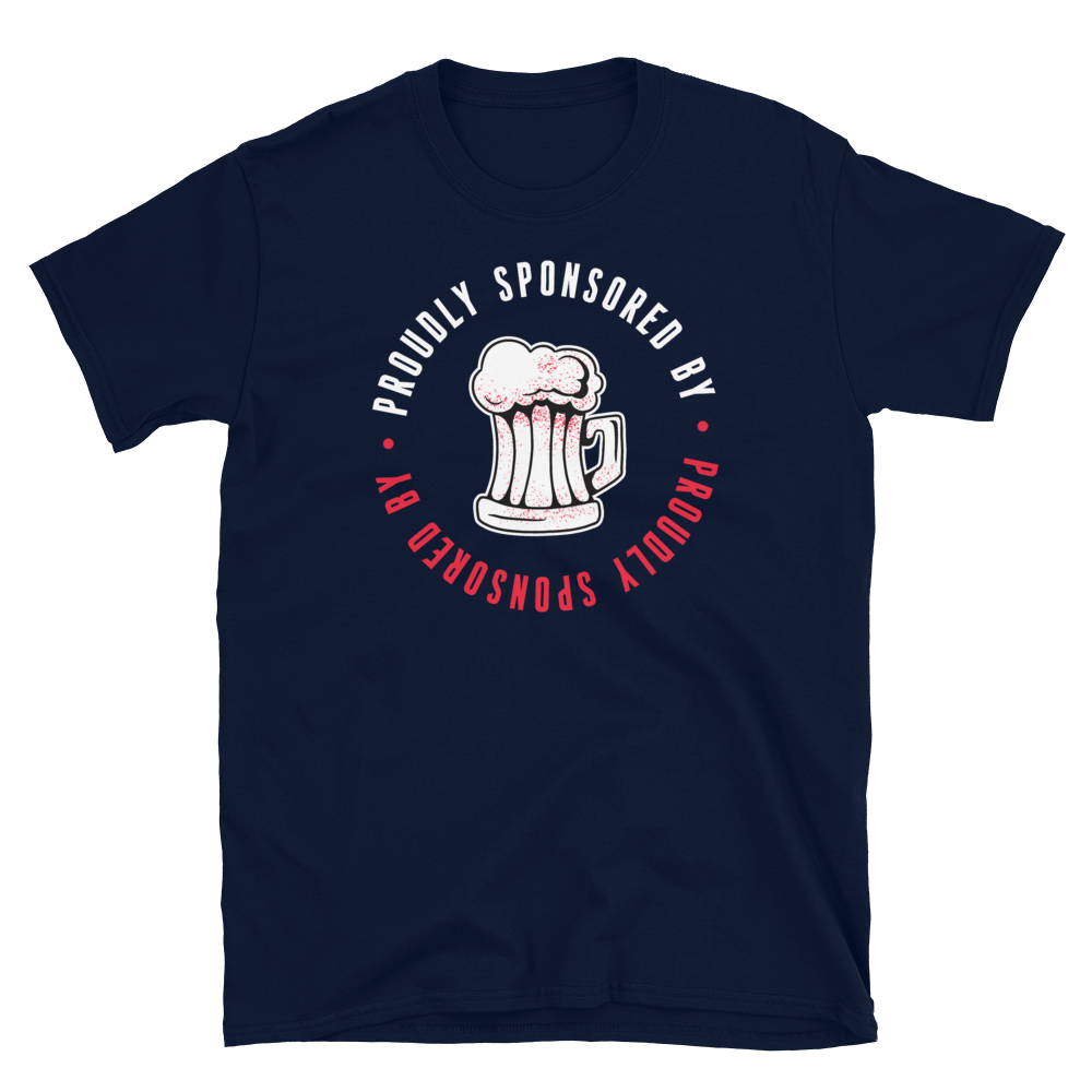 -SPONSORED BY....- Kurzärmeliges Unisex-T-Shirt