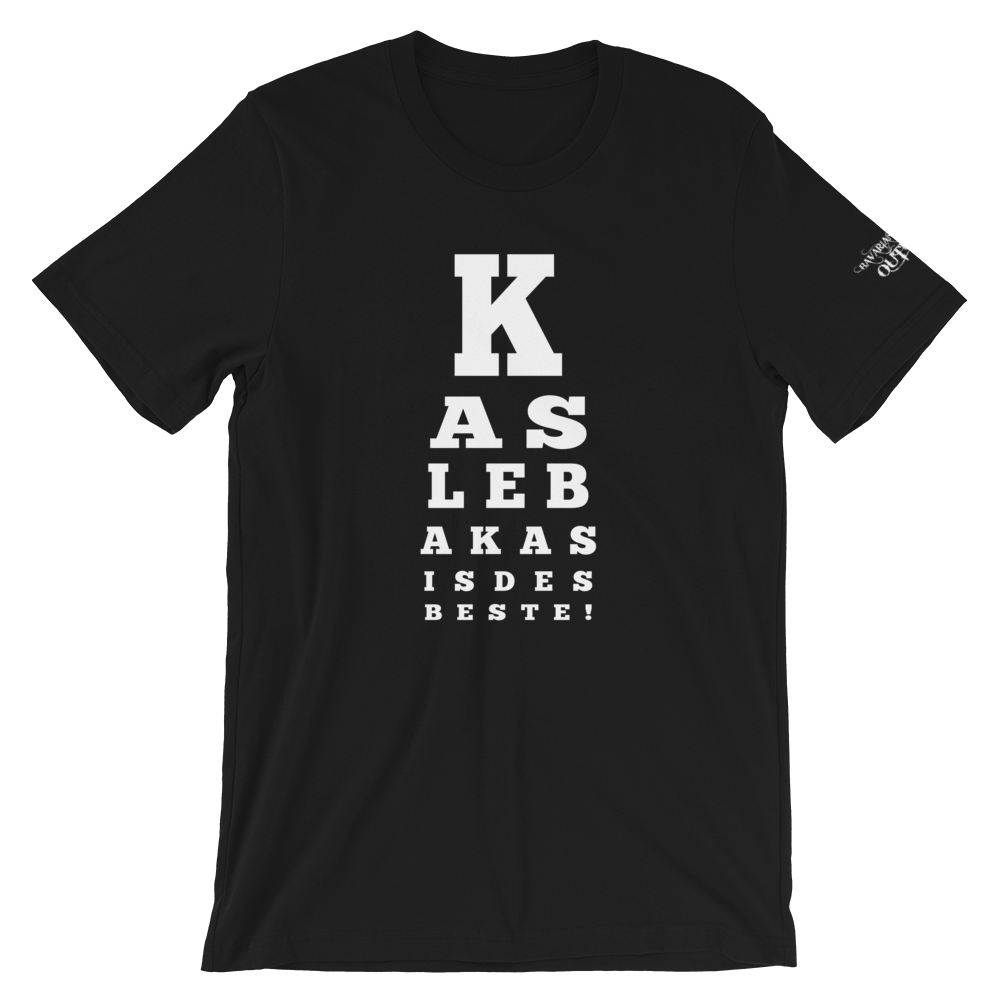 -BOARISCHER SEHTEST- Kurzärmeliges Unisex-T-Shirt