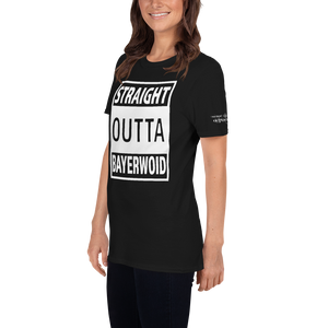 -STRAIGHT OUTTA BAYERWOID- Kurzarm-Unisex-T-Shirt