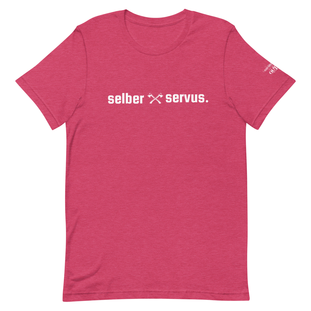 -selber servus- Kurzärmeliges Unisex-T-Shirt