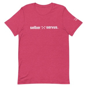 -selber servus- Kurzärmeliges Unisex-T-Shirt