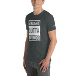 -STRAIGHT OUTTA BAYERWOID- Kurzarm-Unisex-T-Shirt