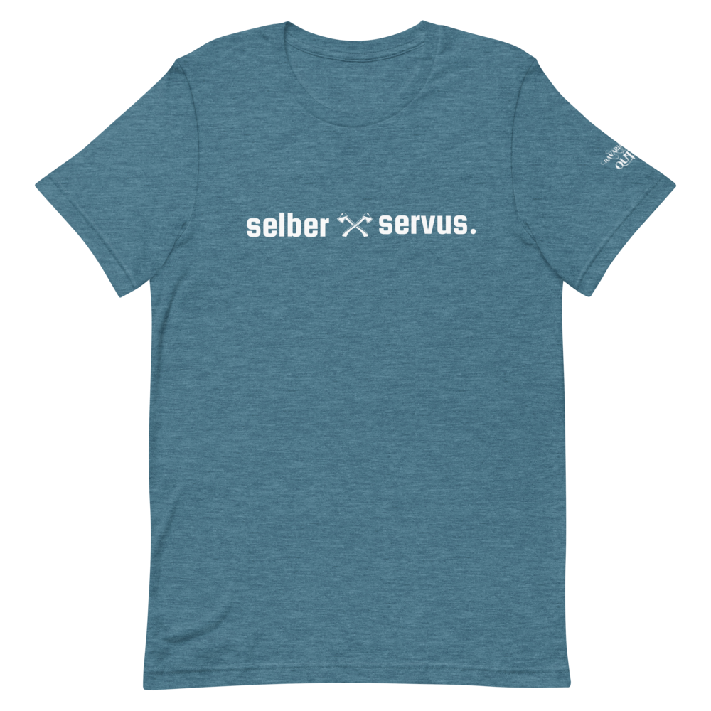 -selber servus- Kurzärmeliges Unisex-T-Shirt