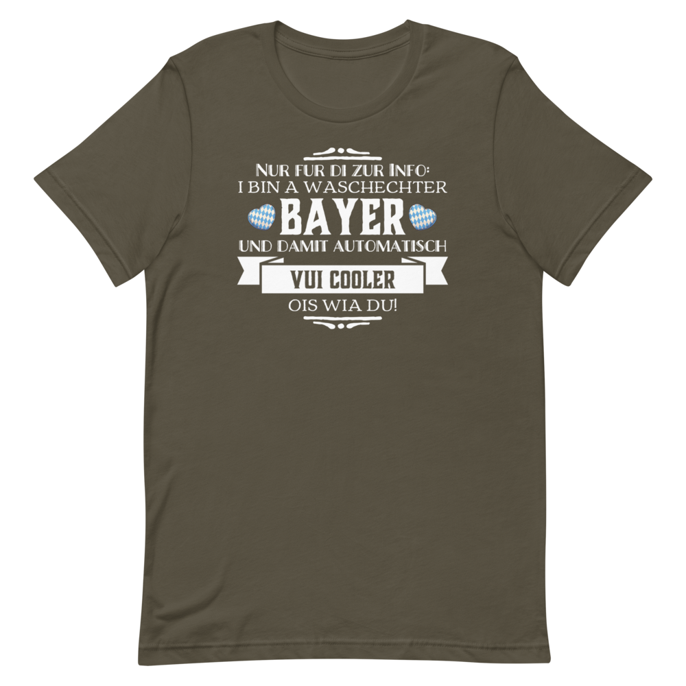 -WASCHECHTER BAYER- Kurzärmeliges Unisex-T-Shirt