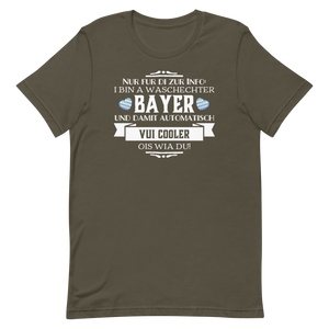 -WASCHECHTER BAYER- Kurzärmeliges Unisex-T-Shirt