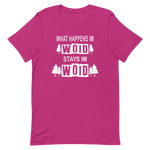 -WHAT HAPPENS IM WOID....-Kurzärmeliges Unisex-T-Shirt