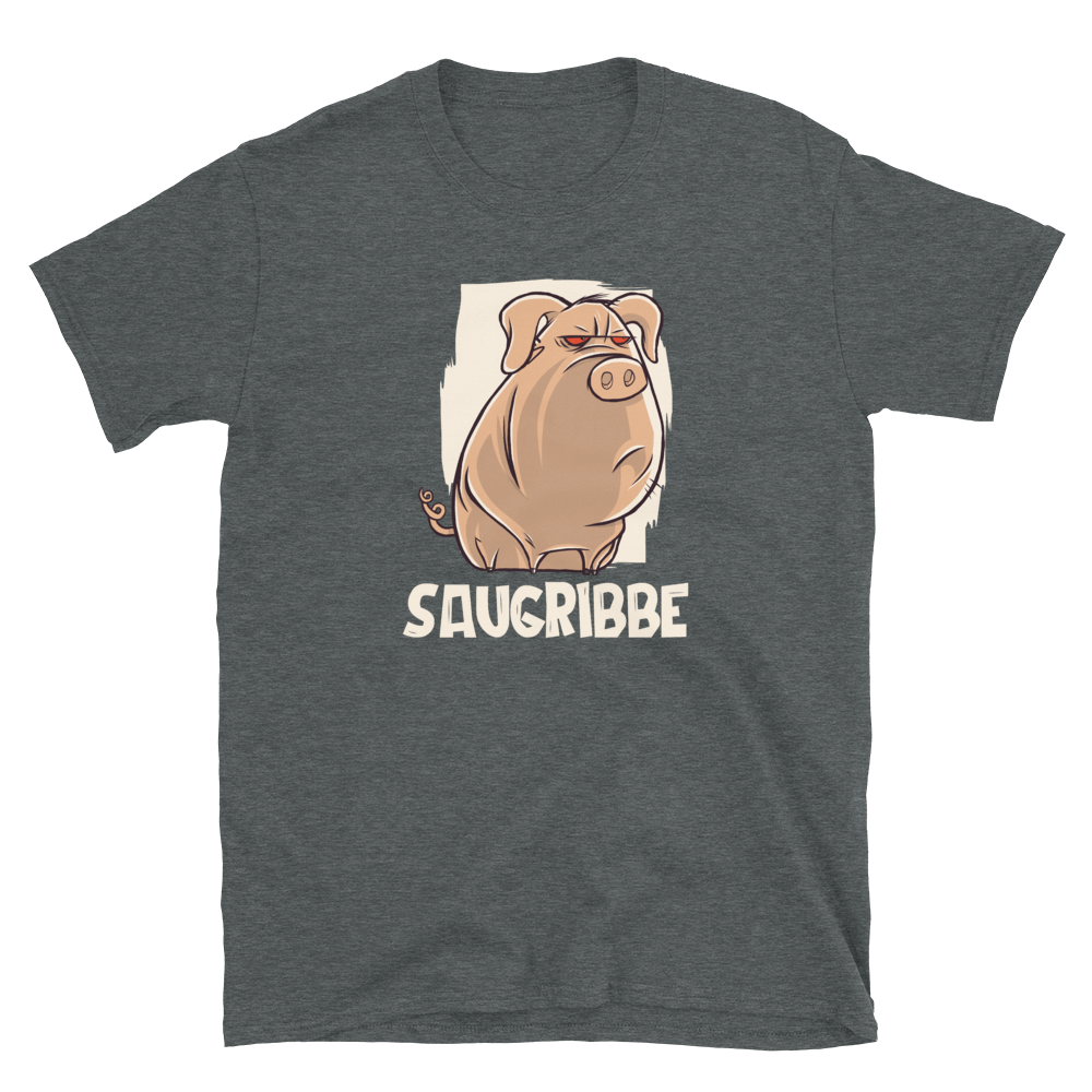 -SAUGRIBBE- Kurzärmeliges Unisex-T-Shirt