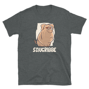 -SAUGRIBBE- Kurzärmeliges Unisex-T-Shirt