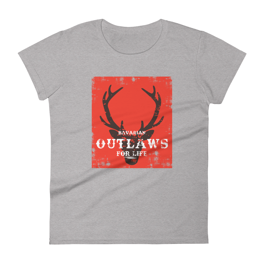 -BAVARIAN OUTLAWS FOR LIVE- Frauen Kurzarm T-Shirt