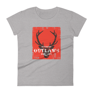 -BAVARIAN OUTLAWS FOR LIVE- Frauen Kurzarm T-Shirt