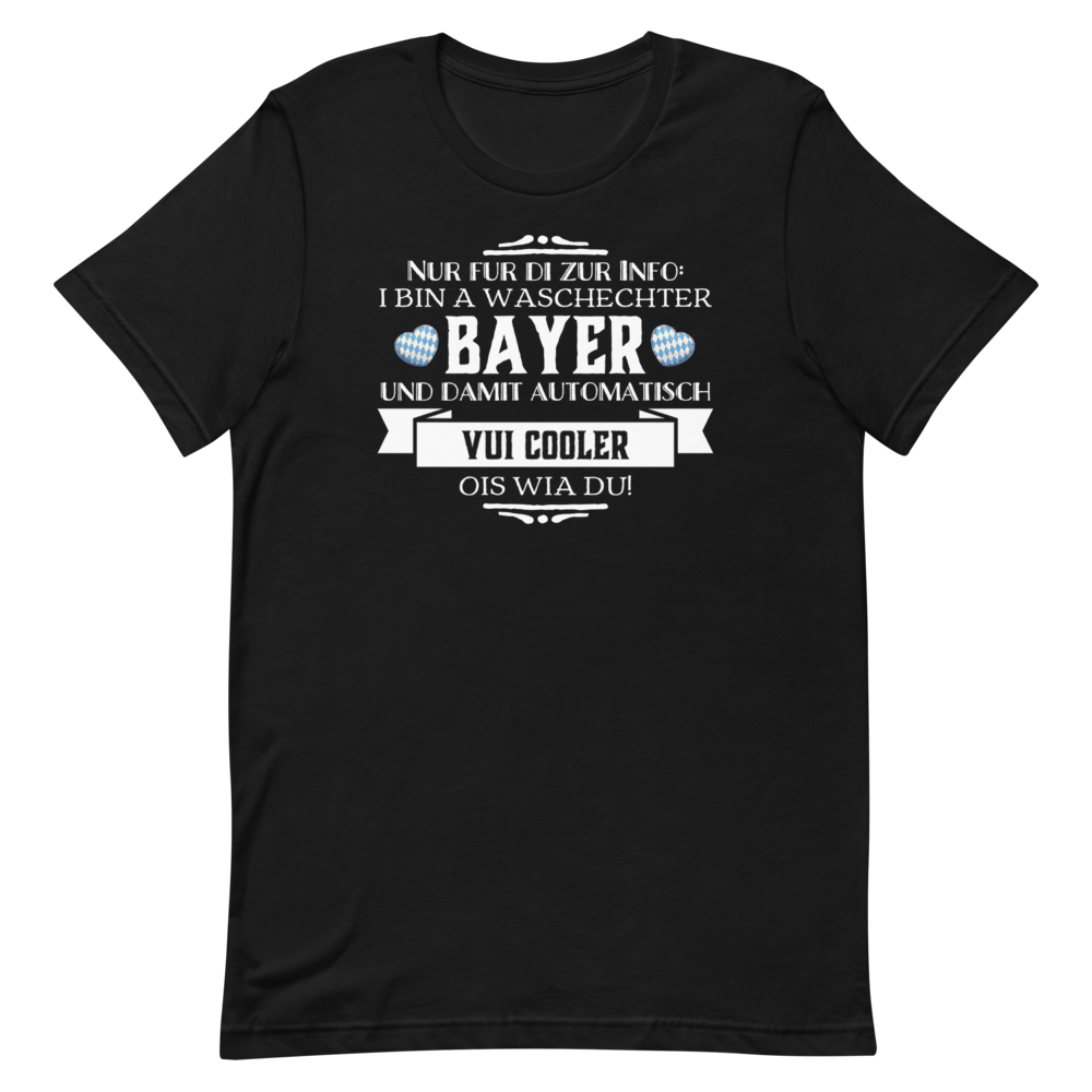 -WASCHECHTER BAYER- Kurzärmeliges Unisex-T-Shirt