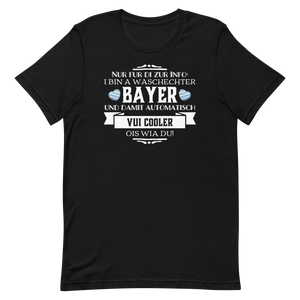 -WASCHECHTER BAYER- Kurzärmeliges Unisex-T-Shirt