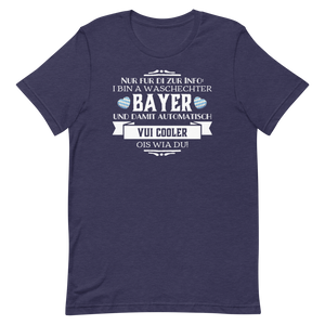 -WASCHECHTER BAYER- Kurzärmeliges Unisex-T-Shirt