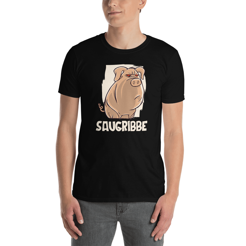 -SAUGRIBBE- Kurzärmeliges Unisex-T-Shirt