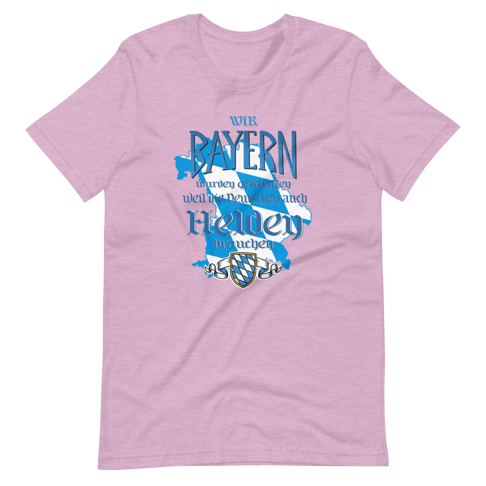 -Bayerische Helden- Kurzärmeliges Unisex-T-Shirt