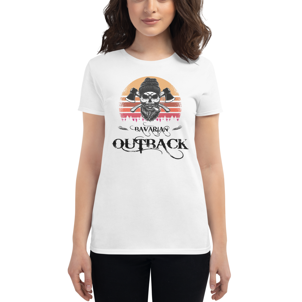 -BAVARIAN OUTBACK- Frauen Kurzarm T-Shirt