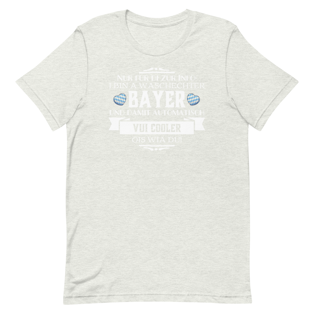 -WASCHECHTER BAYER- Kurzärmeliges Unisex-T-Shirt