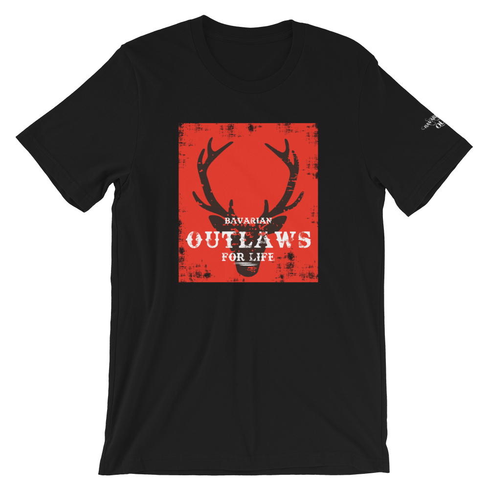 -BAVARIAN OUTLAWS FOR LIVE- Kurzärmeliges Unisex-T-Shirt