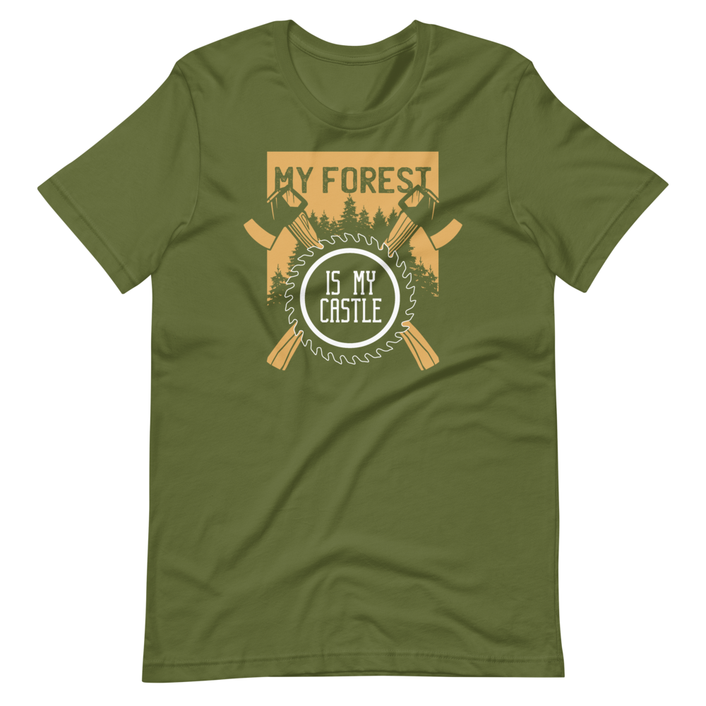 -MY FOREST IS MY CASTLE- Kurzärmeliges Unisex-T-Shirt