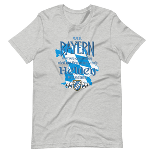 -Bayerische Helden- Kurzärmeliges Unisex-T-Shirt