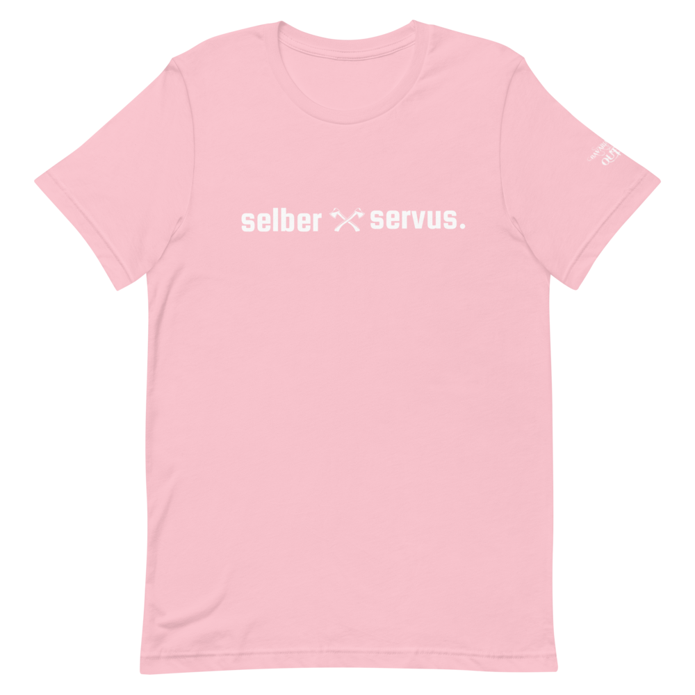 -selber servus- Kurzärmeliges Unisex-T-Shirt