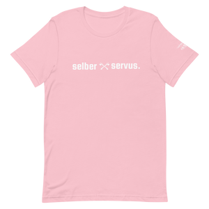 -selber servus- Kurzärmeliges Unisex-T-Shirt