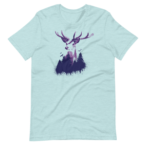 -HIRSCH- Kurzärmeliges Unisex-T-Shirt