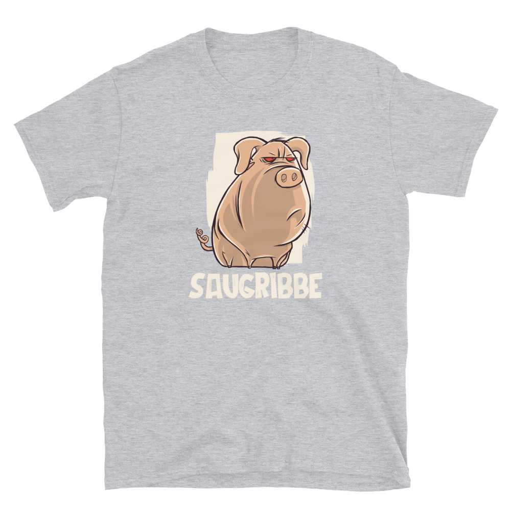 -SAUGRIBBE- Kurzärmeliges Unisex-T-Shirt