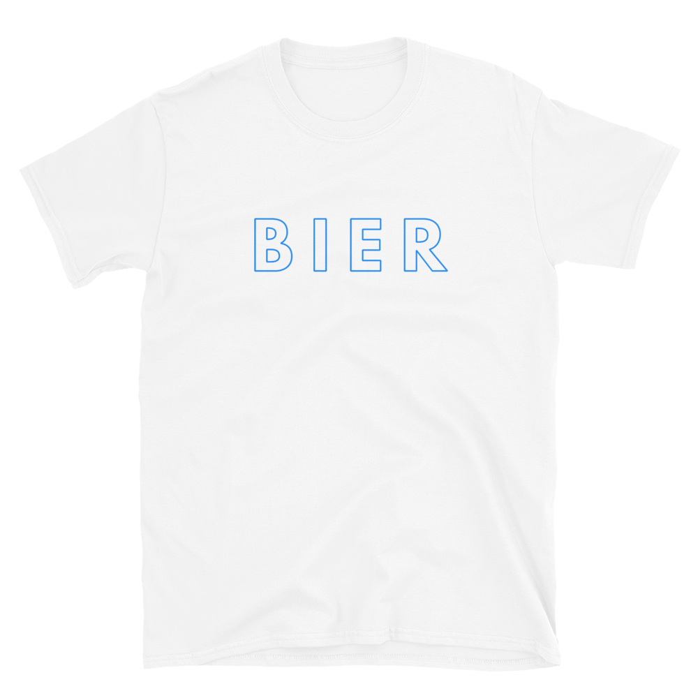 -BIER- Kurzärmeliges Unisex-T-Shirt