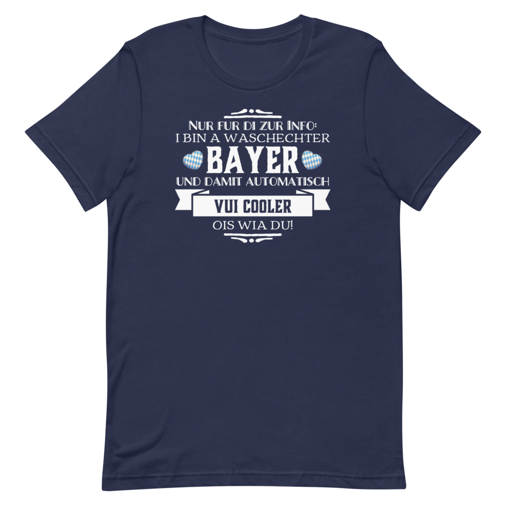 -WASCHECHTER BAYER- Kurzärmeliges Unisex-T-Shirt