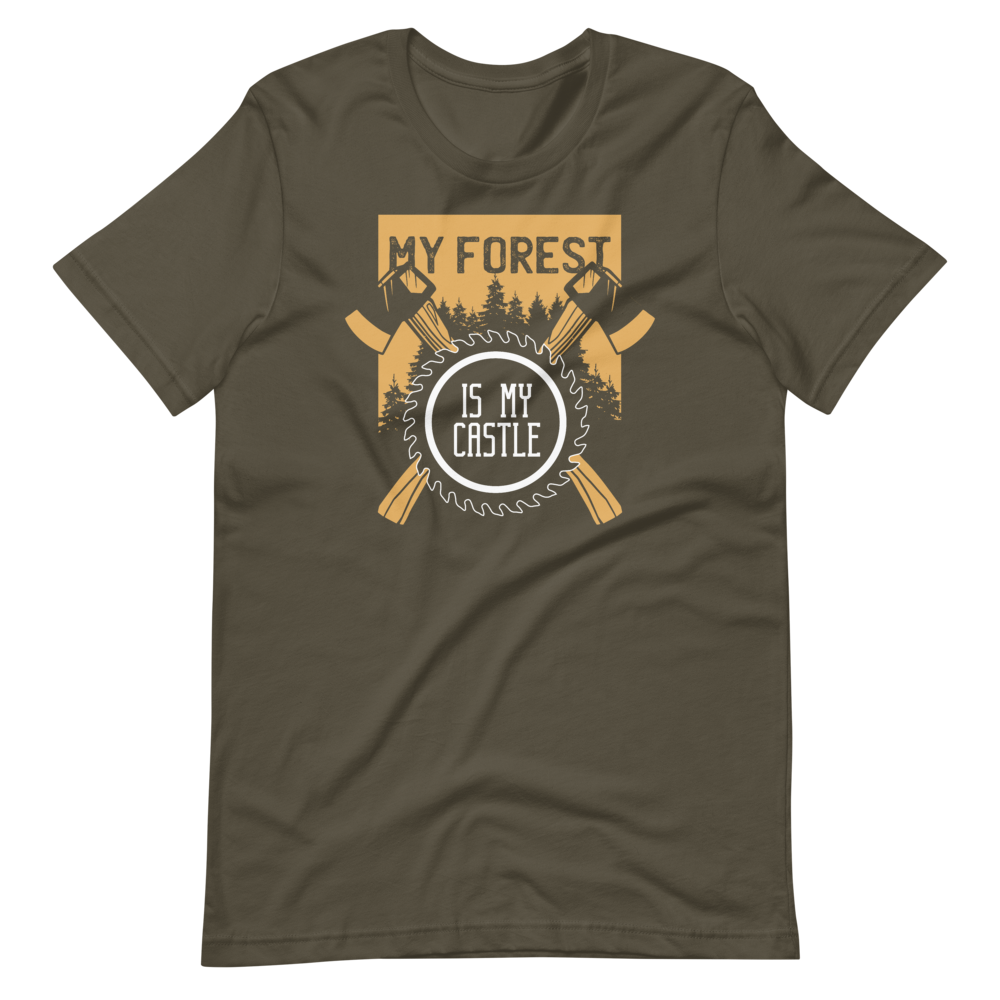 -MY FOREST IS MY CASTLE- Kurzärmeliges Unisex-T-Shirt