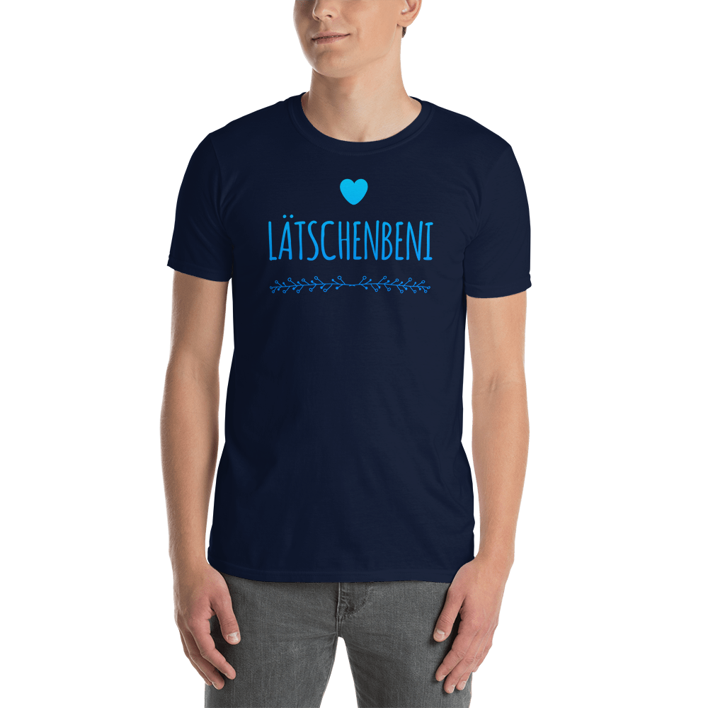 -LÄTSCHENBENI- Kurzärmeliges Unisex-T-Shirt