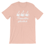 -PUNSCHLOS GLÜCKLICH- Kurzärmeliges Unisex-T-Shirt