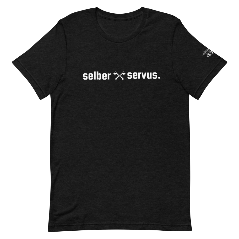 -selber servus- Kurzärmeliges Unisex-T-Shirt