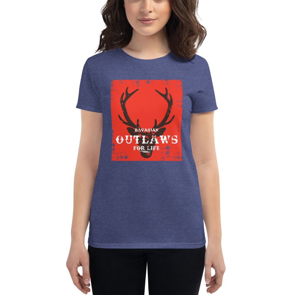 -BAVARIAN OUTLAWS FOR LIVE- Frauen Kurzarm T-Shirt