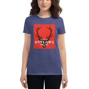 -BAVARIAN OUTLAWS FOR LIVE- Frauen Kurzarm T-Shirt