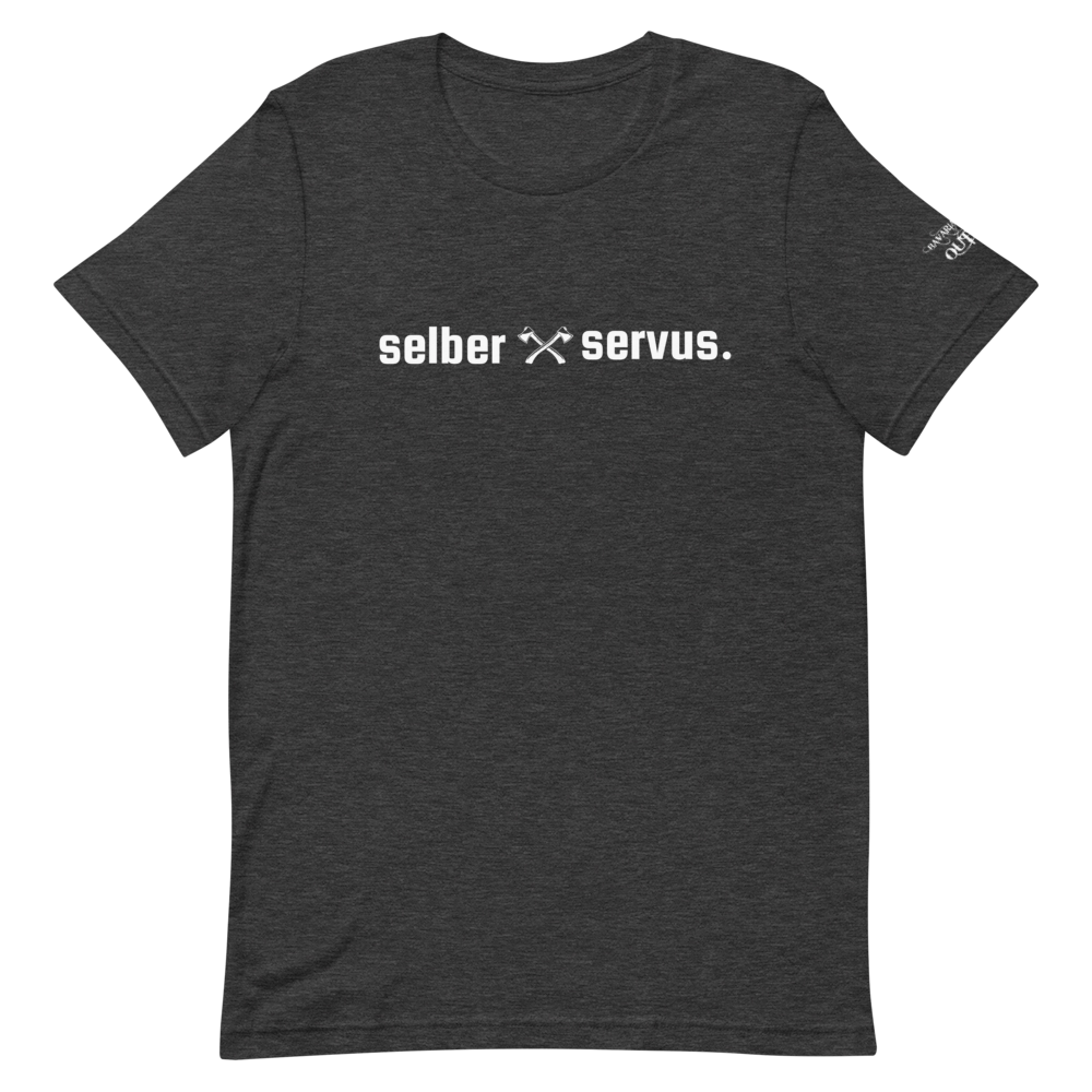 -selber servus- Kurzärmeliges Unisex-T-Shirt