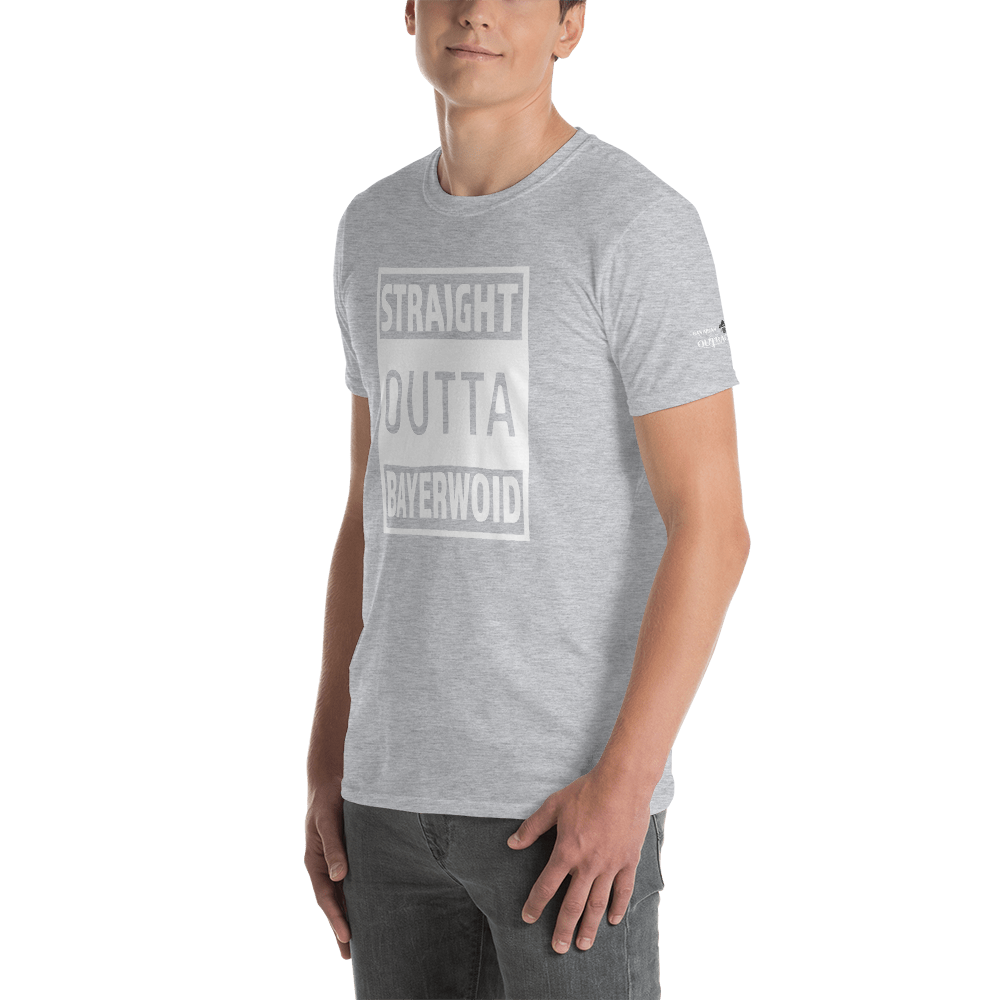 -STRAIGHT OUTTA BAYERWOID- Kurzarm-Unisex-T-Shirt