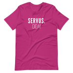 -SERVUS OIDA!- Kurzärmeliges Unisex-T-Shirt