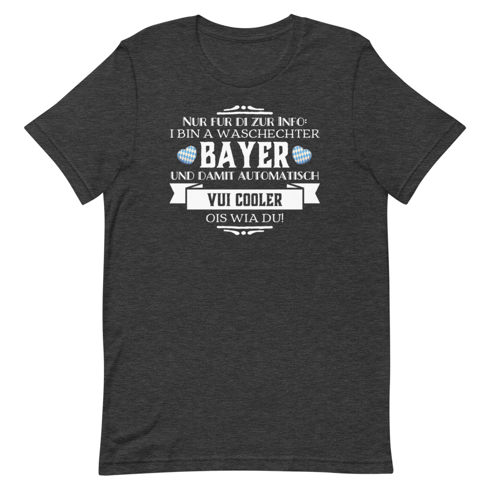 -WASCHECHTER BAYER- Kurzärmeliges Unisex-T-Shirt