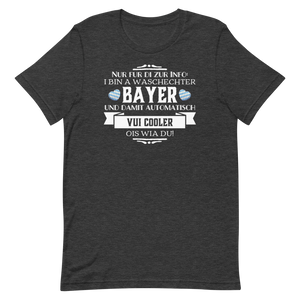 -WASCHECHTER BAYER- Kurzärmeliges Unisex-T-Shirt