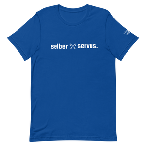 -selber servus- Kurzärmeliges Unisex-T-Shirt